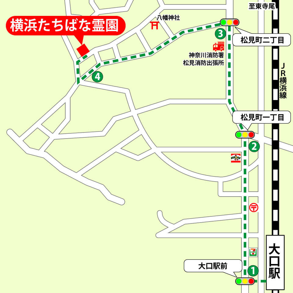 JR横浜線大口駅より徒歩約12分